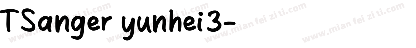 TSanger yunhei3字体转换